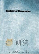 English for secretaries     PDF电子版封面     