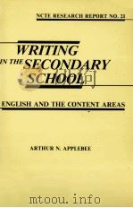 Writing in the Secondary School: English and the content areas（1981 PDF版）