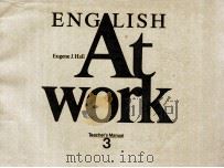 English at work 3:teacher's manual（1981 PDF版）