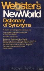 Webster's New World dictionary of synonyms   1984  PDF电子版封面    David B.Gu 