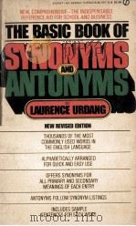 The basic book of synonyms and antonyms   1978  PDF电子版封面    Laurence Urdang 