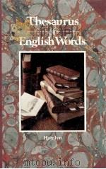 thesaurus of English words   1979  PDF电子版封面    M.H.Manser 