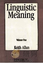 Linguistic Meaning Volume 1   1986  PDF电子版封面  7506211971  Keith Allan 