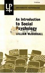 AN INTRODUCTION TO SOCIAL PSYCHOLOGY   1960  PDF电子版封面    WILLIAM MCDOUGALL 