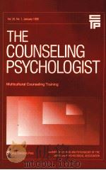 THE COUNSELING PSYCHOLOGIST   1998  PDF电子版封面     