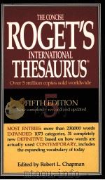 THE CONCISE ROGET'S INTERNATIONAL THESAURUS FIFTH EDITION（1994 PDF版）