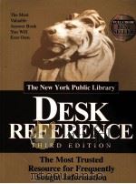 THE NEW YORK PUBLIC LIBRARY DESK REFERENCE THIRD EDITION   1998  PDF电子版封面  0965649954   