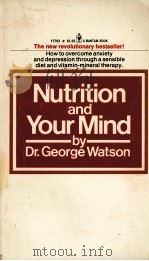 NUTRITION AND YOUR MIND   1972  PDF电子版封面     