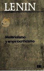 Materialismo y empiriocriticismo     PDF电子版封面    Lenin 