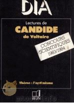 lectures de candide de voltaire theme:l'optimisme   1982  PDF电子版封面    Nadine Tkoursel Lavialle 