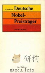 Dertsche Nobelpreistraeger:von 1945 bis heute   1995  PDF电子版封面    von Rainer Koethe 