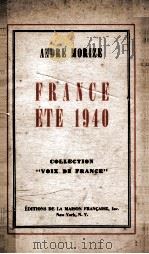 France ete 1940     PDF电子版封面    Andre Morize 
