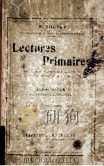 lectures primaires   1920  PDF电子版封面    E. Toutey 