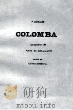 colomba   1967  PDF电子版封面    P.Merimee 