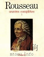 Rousseau oeuvres completes  1   1967  PDF电子版封面    Rousseau 