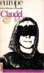 europe revue litteraire mensuelle:paul claudel   1982  PDF电子版封面     