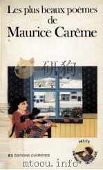 les plus beaux poemes de Maurice Careme   1985  PDF电子版封面     