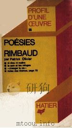 POESIES RIMBAUD   1977  PDF电子版封面    PATRICK OLIVIER 