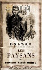 LES PAYSANS   1950  PDF电子版封面    BALZAC 