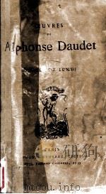 ALPHONSE DAUDET     PDF电子版封面     