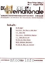Die Internationale   1934  PDF电子版封面     