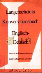 Langenscheidts Konversationsbuch Englisch-Deutsch   1978  PDF电子版封面    Dr.Kurt Keppler 