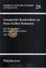 Synoptische Konkordanz zu Franz Kafkas Romanen:Teil 3 R-Z（1993 PDF版）