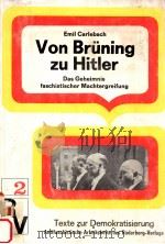 Von Bruning zu Hitler   1974  PDF电子版封面    Emil Carlebach 