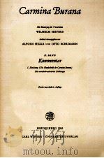Carmina burana Band 2 Kommentar   1961  PDF电子版封面    Wilhelm Meyers 
