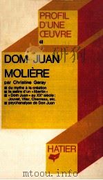DOM JUAN MOLIERE   1974  PDF电子版封面    CHRISTINE GERAY 