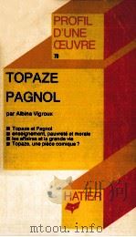 TOPAZE PAGNOL   1979  PDF电子版封面    D.ALBINE VIGROUX 