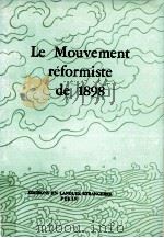 LE MOUVEMENT REFORMISTE DE 1989   1978  PDF电子版封面    《中国近代史丛书》编写组 