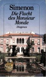 DIE FLUCHT DES MONSIEUR MONDE   1991  PDF电子版封面    GEORGES SIMENON 