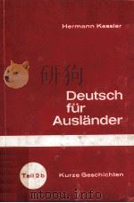 DEUTSCH FUR AUSLANDER   1976  PDF电子版封面    HERMANN KESSLER 
