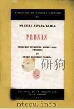 PROSAS   1965  PDF电子版封面    MIGUEL ANGEL LIMIA  RUBEN MART 