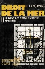 DROIT DE LA MER II   1981  PDF电子版封面     