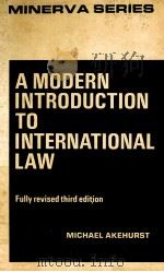A MODERN INTRODUCTION TO INTERNATIONAL LAW THIRD EDITION   1977  PDF电子版封面  0043410146   
