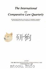 THE INTERNATIONAL AND COMPARATIVE LAW QUARTERLY VOLUME 30   1981  PDF电子版封面     