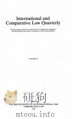 THE INTERNATIONAL AND COMPARATIVE LAW QUARTERLY VOLUME 41   1992  PDF电子版封面     
