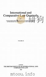 THE INTERNATIONAL AND COMPARATIVE LAW QUARTERLY VOLUME 38   1992  PDF电子版封面     