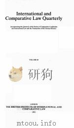 THE INTERNATIONAL AND COMPARATIVE LAW QUARTERLY VOLUME 40   1991  PDF电子版封面     