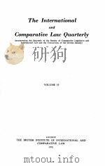 THE INTERNATIONAL AND COMPARATIVE LAW QUARTERLY  VOLUME 19   1970  PDF电子版封面     