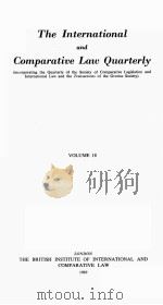 THE INTERNATIONAL AND COMPARATIVE LAW QUARTERLY  VOLUME 18   1969  PDF电子版封面     