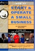 HOW TO START OPERATE A SMALL BUSINES   1987  PDF电子版封面    STEVE MARIOTTI 