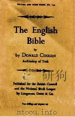 THE ENGLISH BIBLE   1963  PDF电子版封面    DONALD COGGAN 