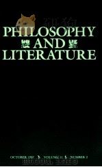 PHILOSOPHY AND LITERATURE VOLUME 11 NUMBER 2   1987  PDF电子版封面    JESSE KALIN VASSAR COLLEGE 