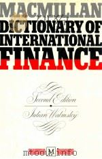 MACMILIAN DICTIONARY OF INTERNATIONAL FINANCE（1979 PDF版）