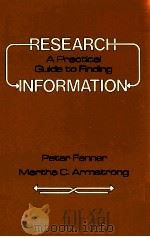 RESEARCH A PRACTICAL GUIDE TO FINDING INFORMATION（1981 PDF版）