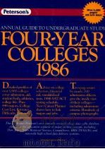 PETERSON'S ANNUAL GUIDES UNDERGRADUATE STUDY GUIDE TO FOUR-YEAR COLLEGES 1986   1986  PDF电子版封面    ANDREA E.LEHMAN 