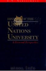 HISTORY OF THE UNITED NATIONS UNIVERSITY A PERSONAL PERSPECTIVE（1994 PDF版）